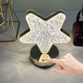 Star Crystal Diamond Touch Lamp – USB Rechargeable, 3-Way Dimmable (Stock:-400)