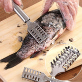 Stainless Steel Fish Scale Remover Scraper – Sawtooth Kitchen Tool (Stock:-7000)