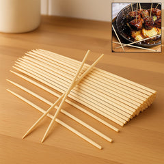 Natural Bamboo Wooden Skewers / BBQ Sticks for Barbeque and Grilling (Stock:-1200)