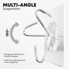 Multipurpose Strong Small Stainless Steel Adhesive Wall Hooks (stock :-72000)
