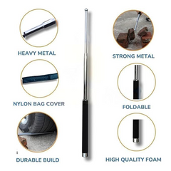 DeoDap Multi-Function Collapsible Self Defense Stick - scale and size reference