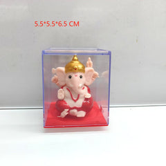 Solar-Powered Dancing Lord Ganesha Idol for Car Dashboard, Home Decor, and Spiritual Gift – Compact Decorative Figurine with Moving Head