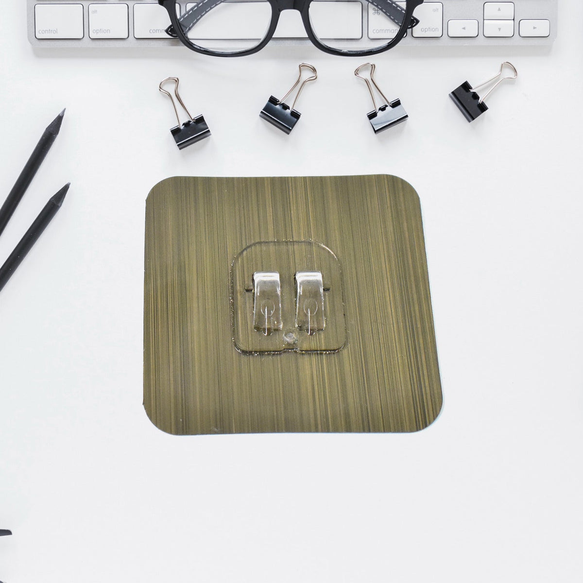 Adhesive Sticky Waterproof Oil Proof, Reusable Wall Utility Seamless Wall Hook (1 Pc) (Stock:-50000)