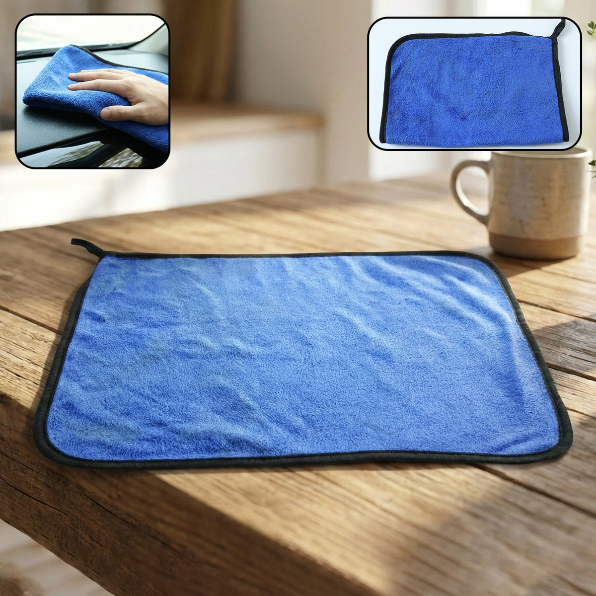 Premium Microfiber Cleaning Cloth, Towel (40x30 cm / 1 Pc) (Stock:-5000)