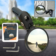 Bar End Bike Mirror: 360° Rotatable & Foldable (1 Pc) (Stock:-900)