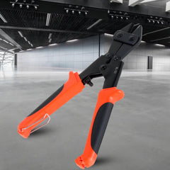 Mini bolt cutter cutting a wire