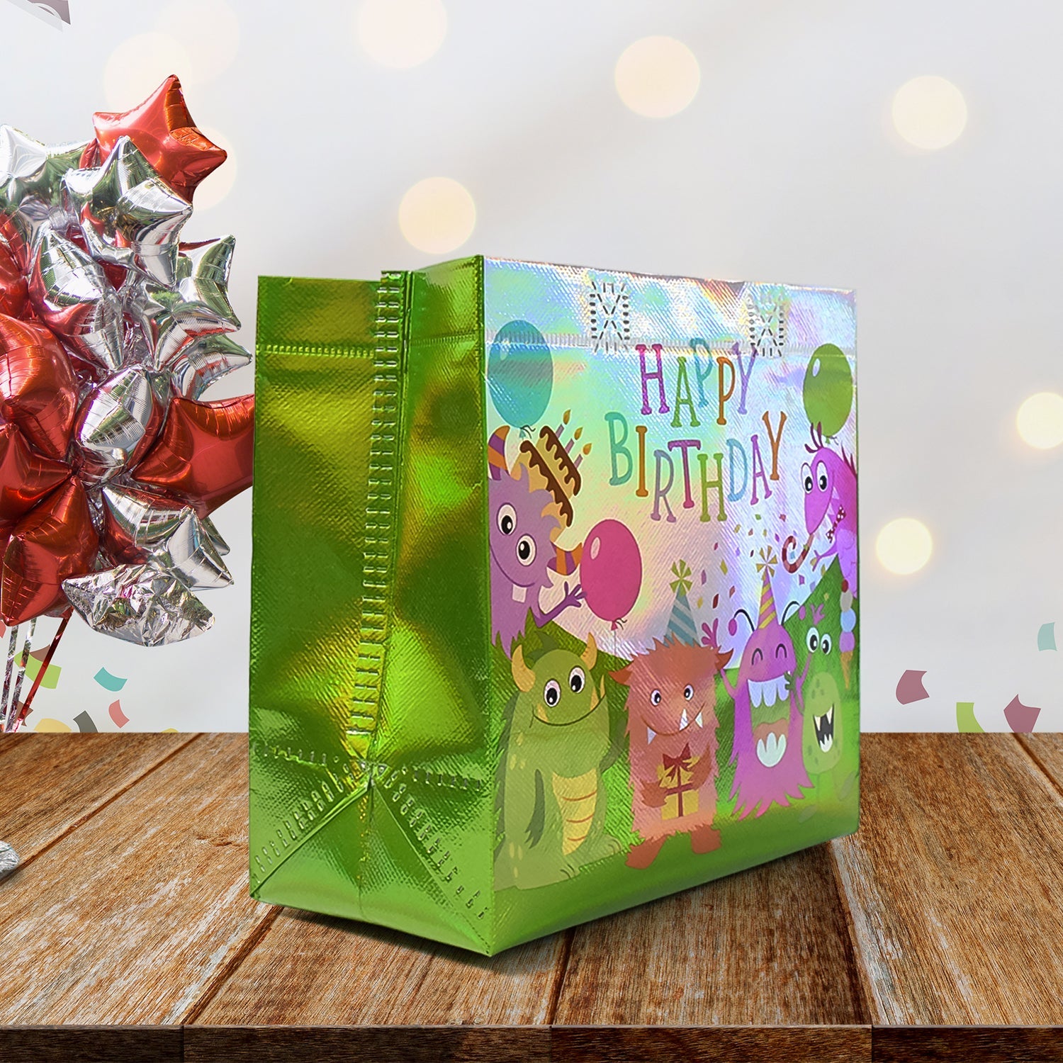 Birthday Gift Bag, Reusable Party Gift Bags (1 Pc / Mix Design) (Stock:-2000)
