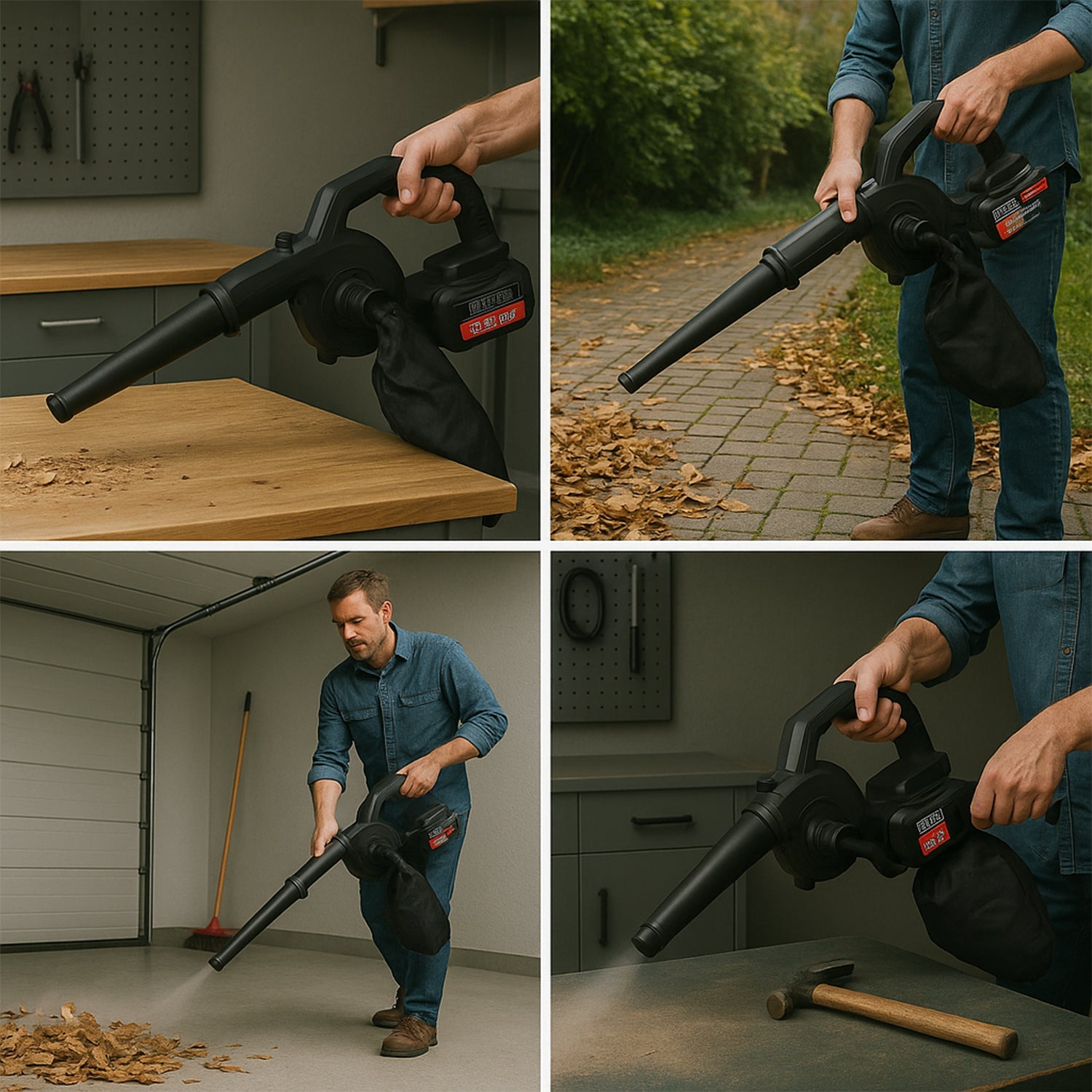 Multi-Purpose Home & Garden Air Blower Kit with Collection Bag (Stock:-400)