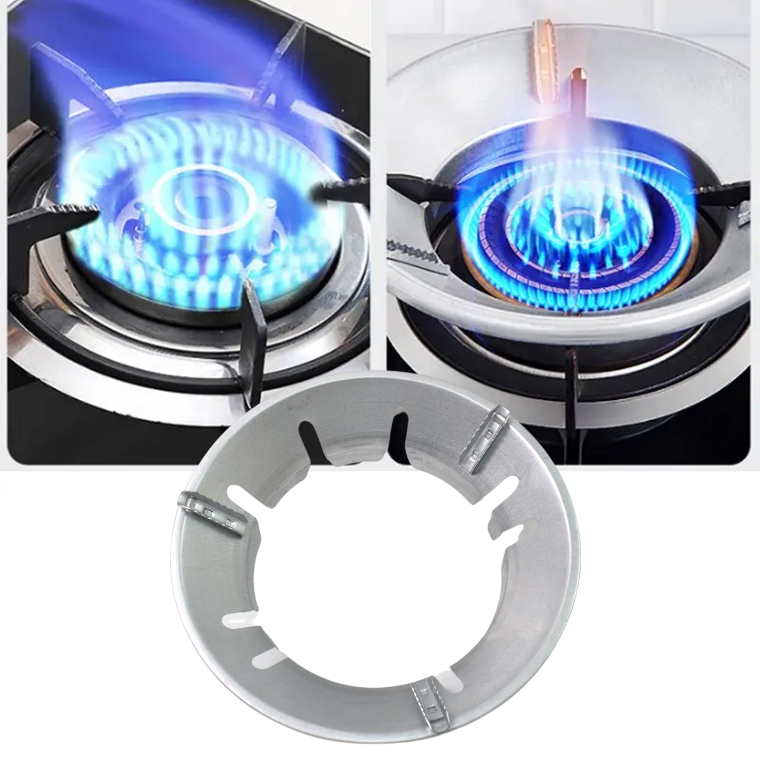 Glass gas burner covers for stove