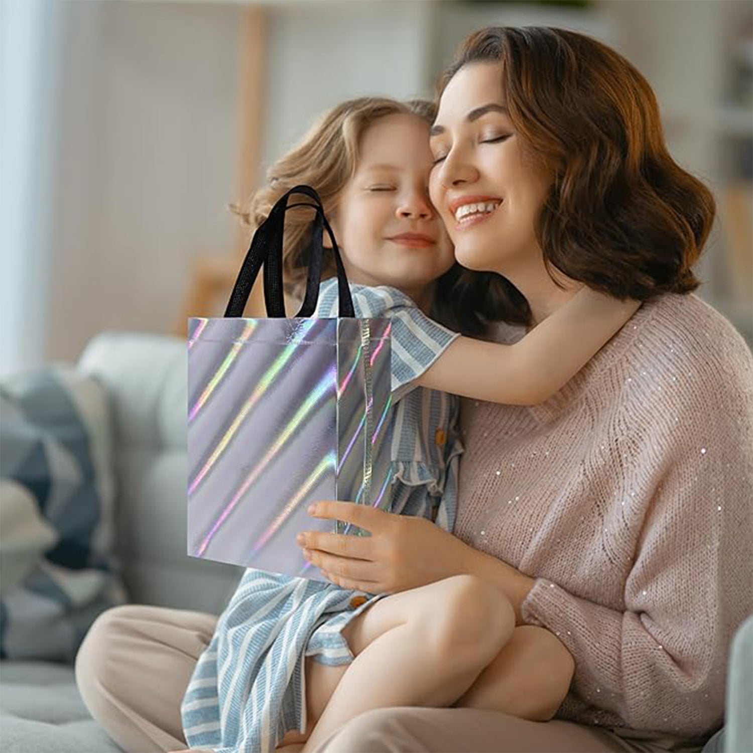 Birthday Gift Bag, Reusable Party Gift Bags (1 Pc / Mix Design) (Stock:-500)