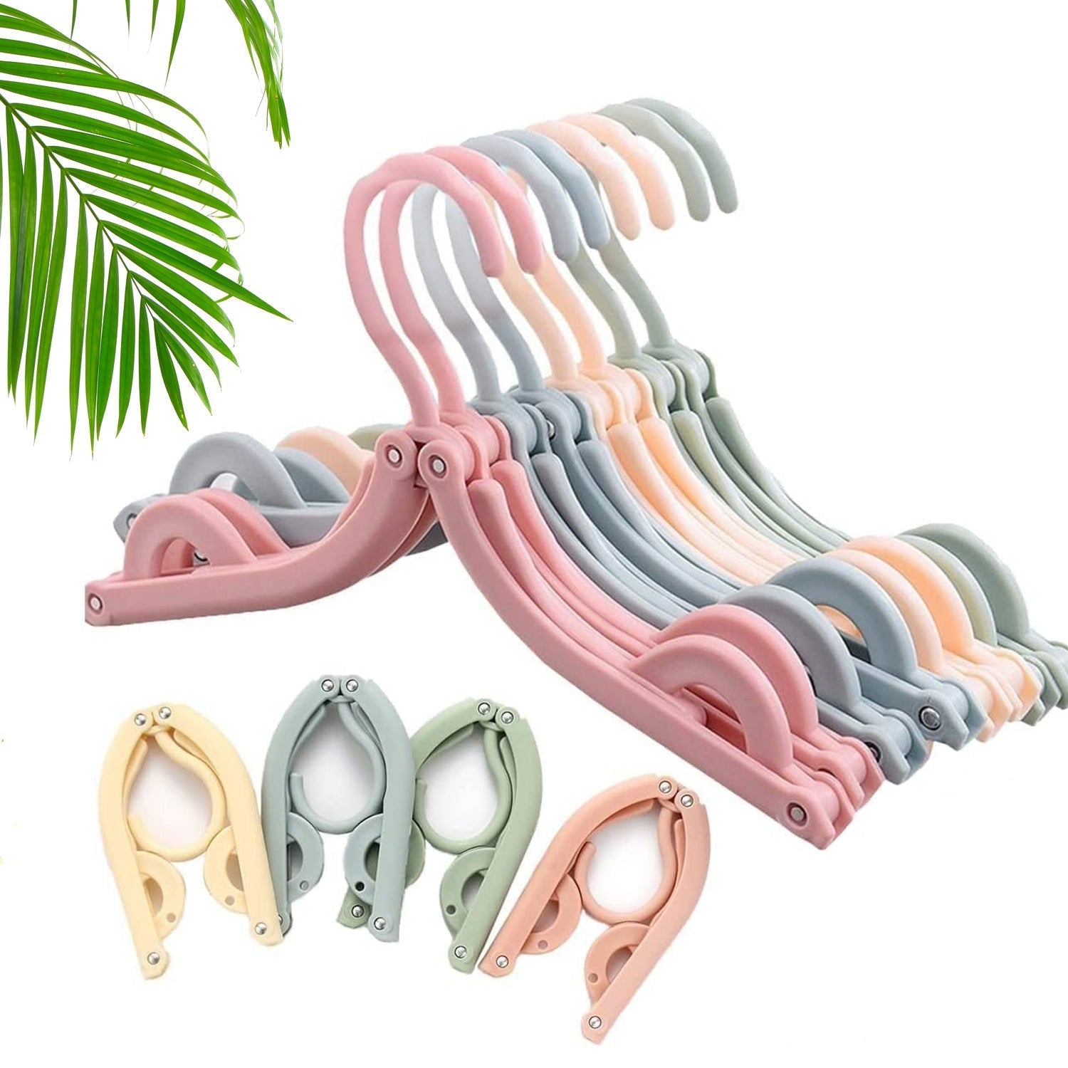 1432A Travel Hangers, Portable Folding Clothes Hangers for Scarves Suits Trousers Pants Shirts Socks Underwear Travel Home Foldable Clothes Drying Rack(1000 Pc Moq)