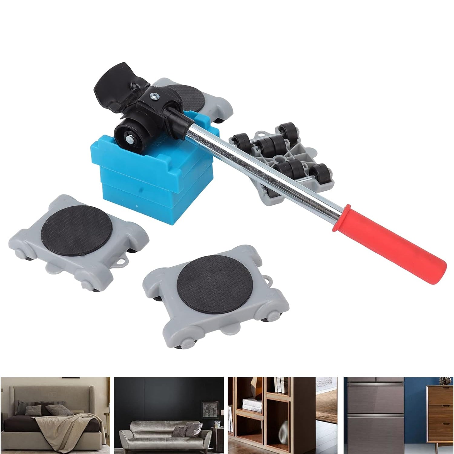 Furniture Lifter Tool Furniture Dolly, Furniture Lifters Tool Set (1 Set / 8 pc) (Stock:-300)