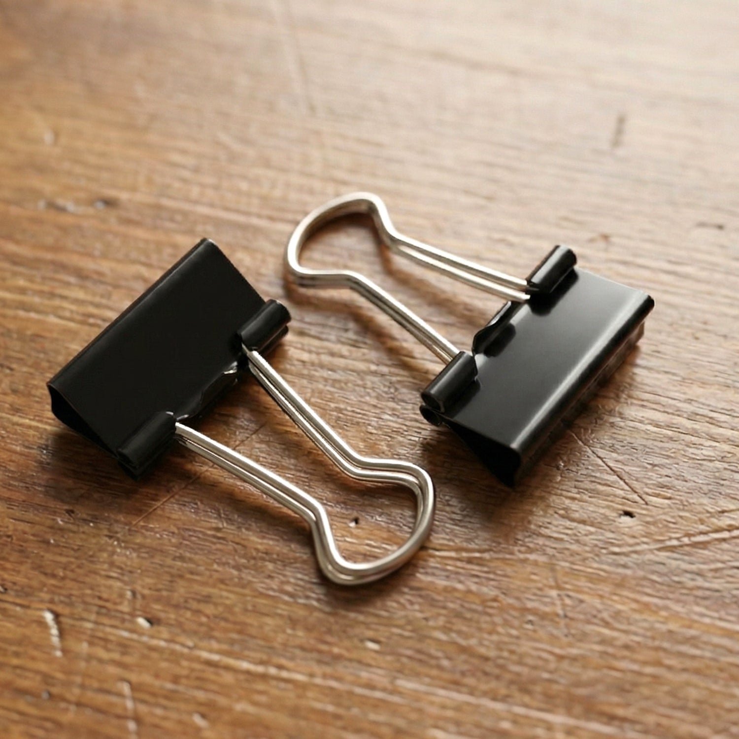 Heavy-Duty Black Binder Clips Set (19 mm, 40 Pc) (Stock:-192)