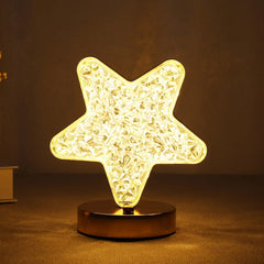 Star Crystal Diamond Touch Lamp – USB Rechargeable, 3-Way Dimmable (Stock:-400)