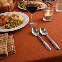 Durable stainless steel dining spoons