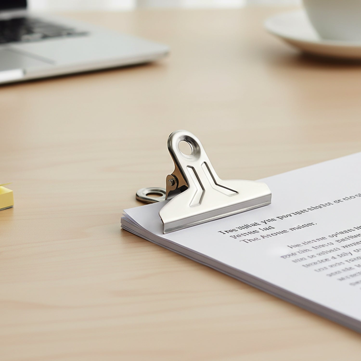 Heavy Duty Metal Paper Clamp Clips (4 Pc) (Stock:-500)