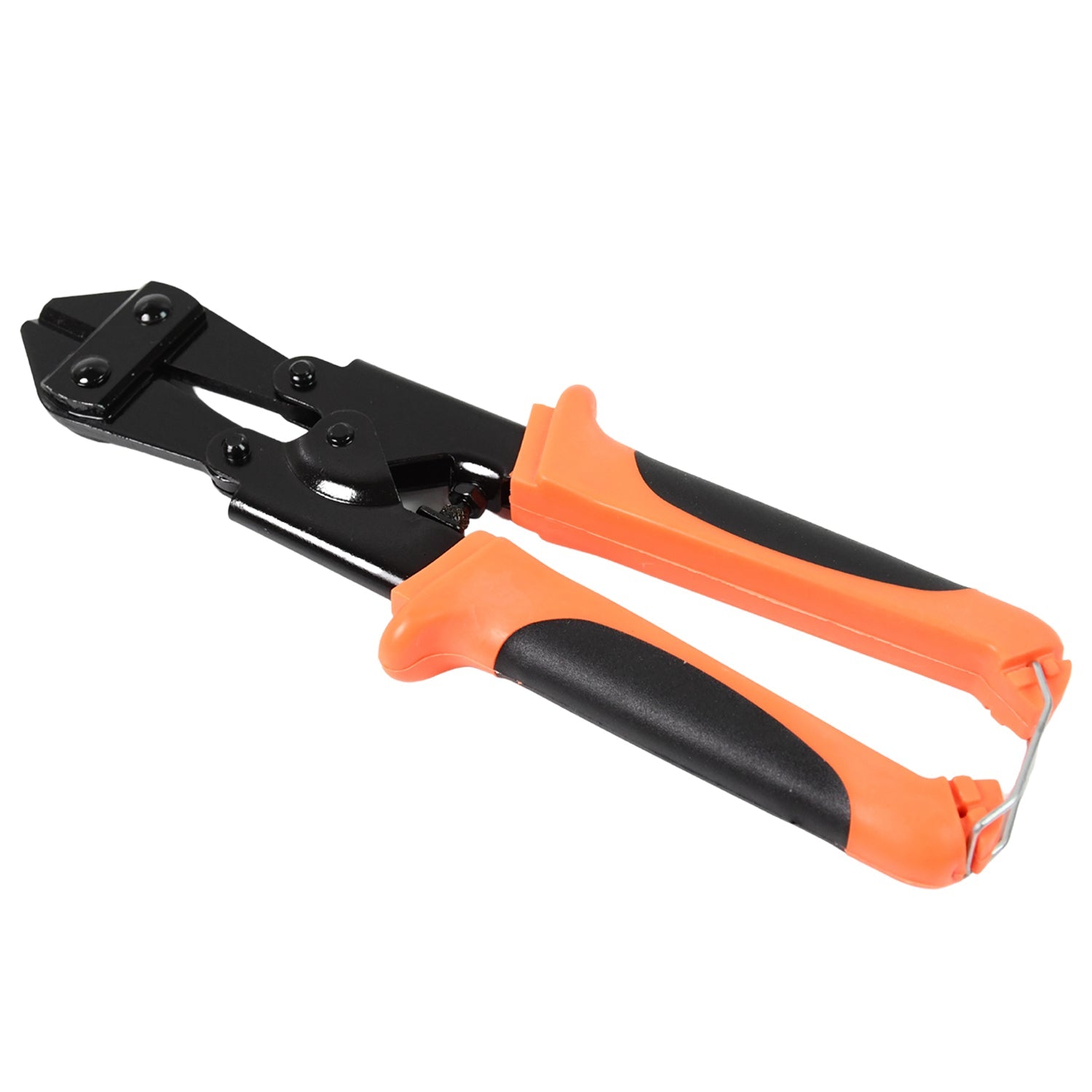 Mini bolt cutter cutting a chain link
