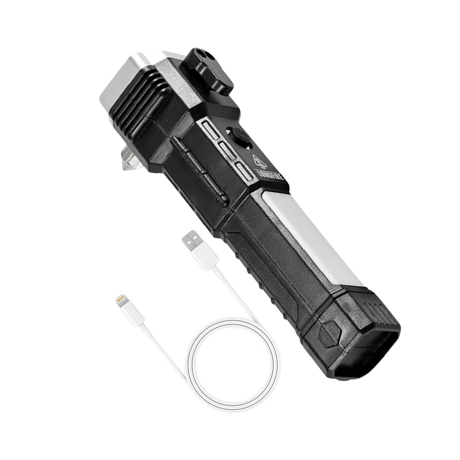 LED torch used in outdoor camping setting