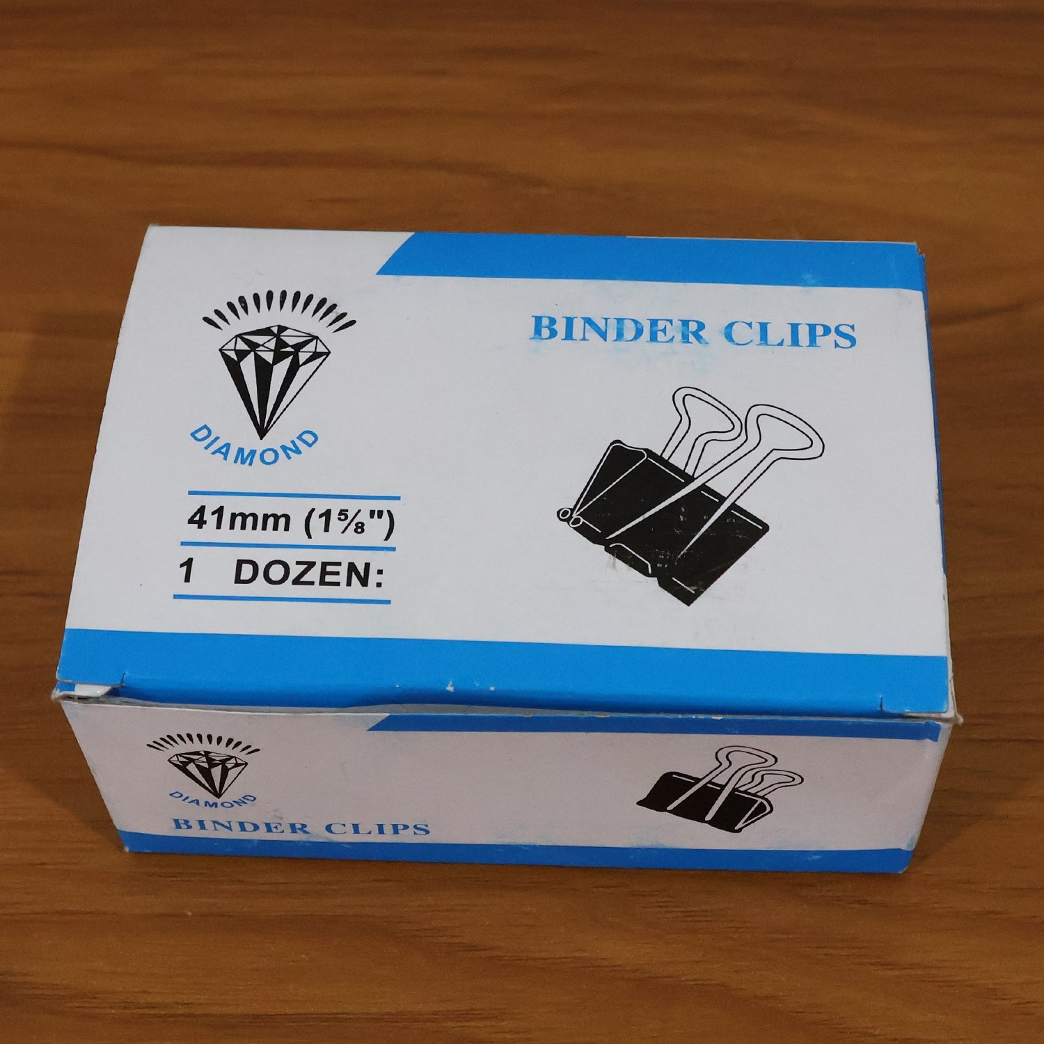 Extra Large Heavy-Duty Black Binder Clips Set (41 mm, 12 Pc) (Stock:-120)
