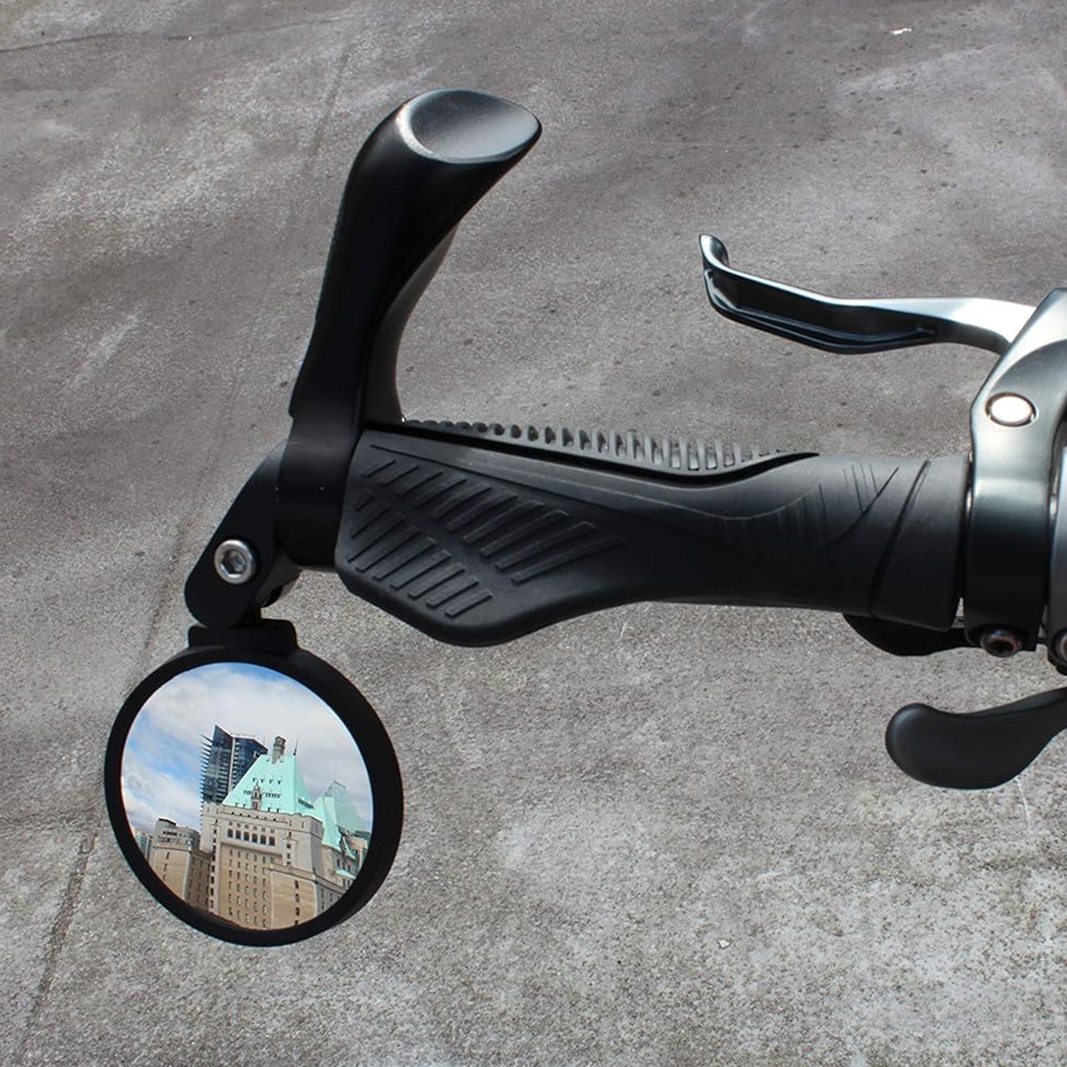 Bar End Bike Mirror: 360° Rotatable & Foldable (1 Pc) (Stock:-900)