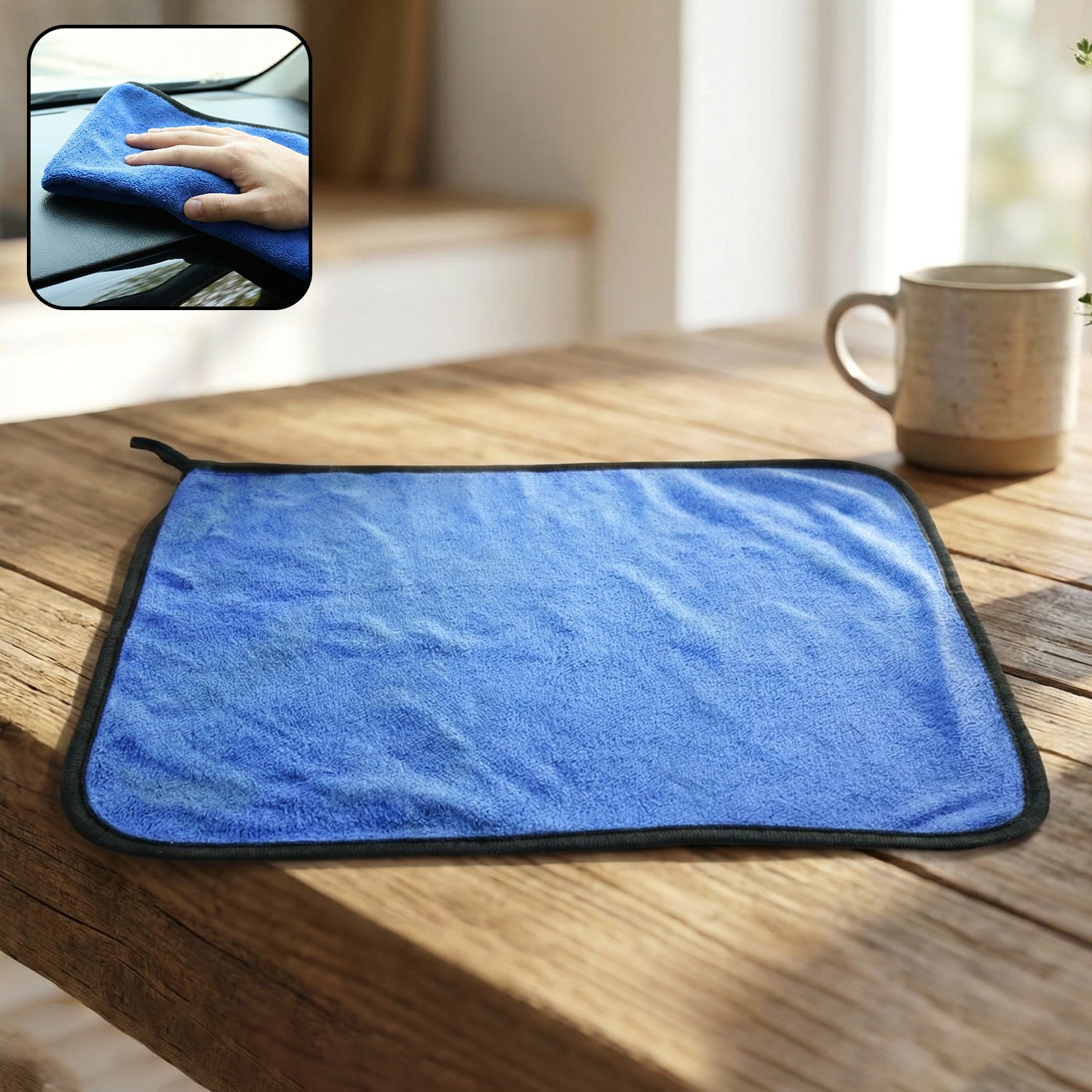 Premium Microfiber Cleaning Cloth, Towel (40x30 cm / 1 Pc) (Stock:-5000)