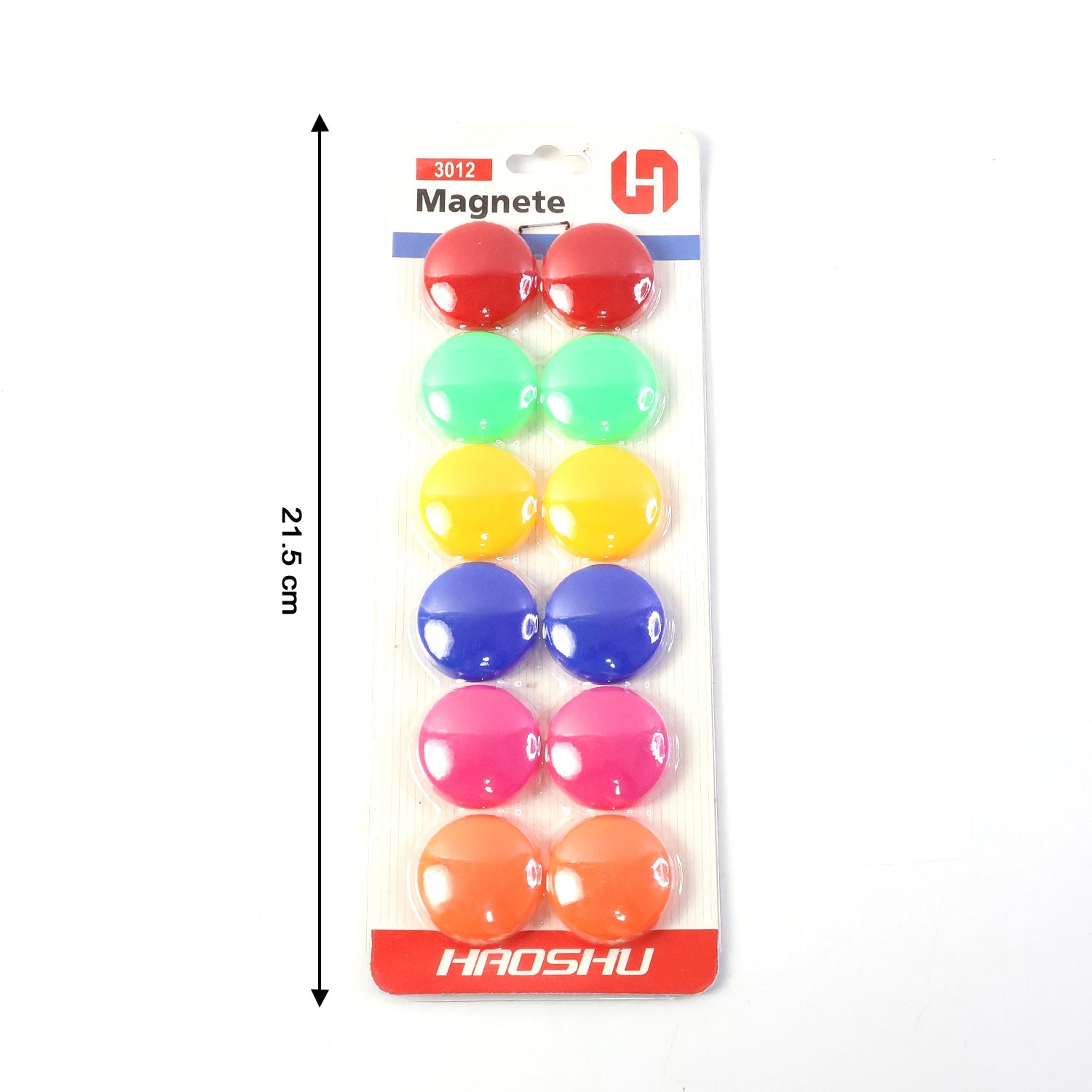 Colorful Round Refrigerator Magnets Set (12 Pc Set) (Stock:-400)