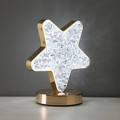 Star Crystal Diamond Touch Lamp USB Rechargeable, 3-Way Dimmable (Stock:-120)