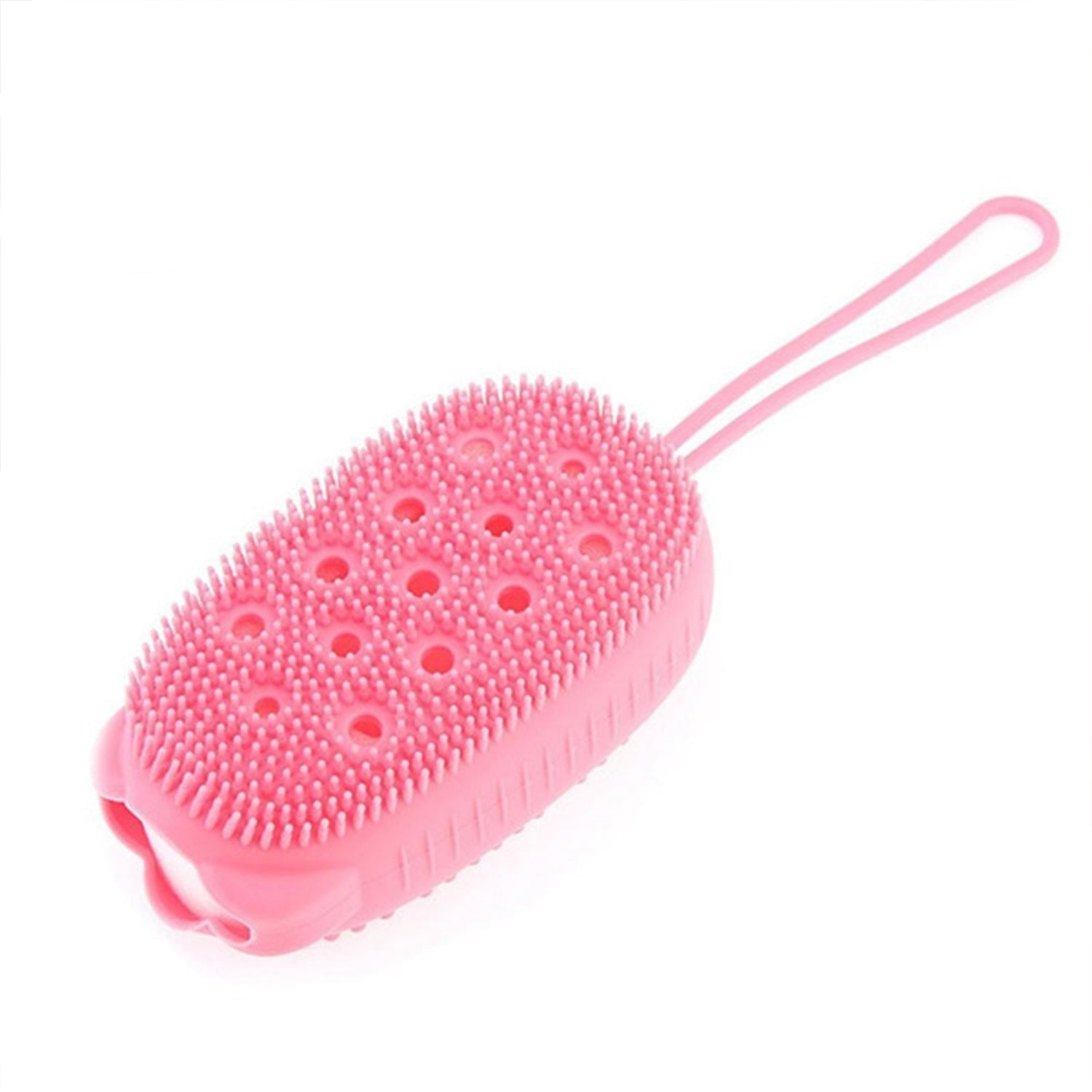 Bubble bath scrubber, super soft silicone body brush.