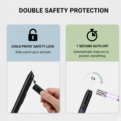 Long Flexible USB Rechargeable Electric Arc Lighter – Windproof, Flameless Plasma (Stock:-3000)