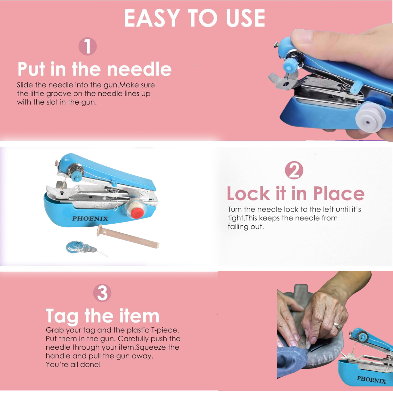 Size reference and scale for mini sewing stapler