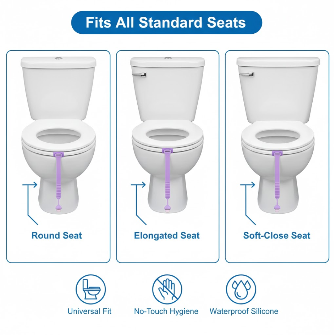 Silicone Toilet Seat Lifter Band (1 Pc) (Stock:-21000)