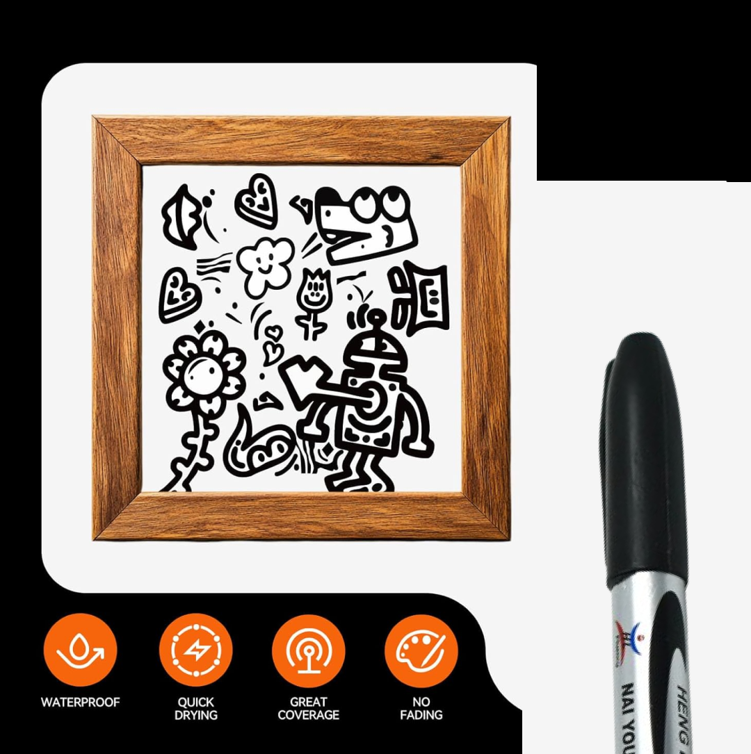 10 Pc Permanent Black Marker (Stock:-360)