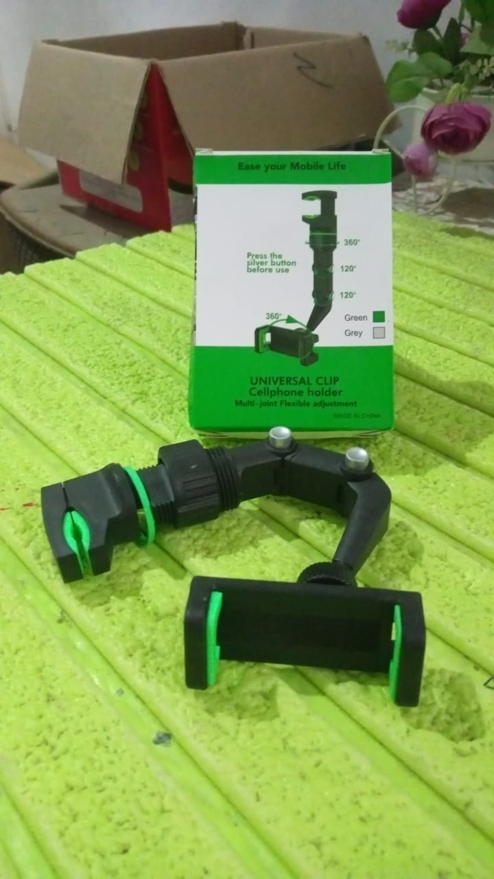 Multifunctional Car Rear View 360° Rotatable Mobile Holder (Stock:-2000)