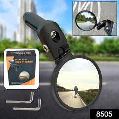 Bar End Bike Mirror: 360° Rotatable & Foldable (1 Pc) (Stock:-900)