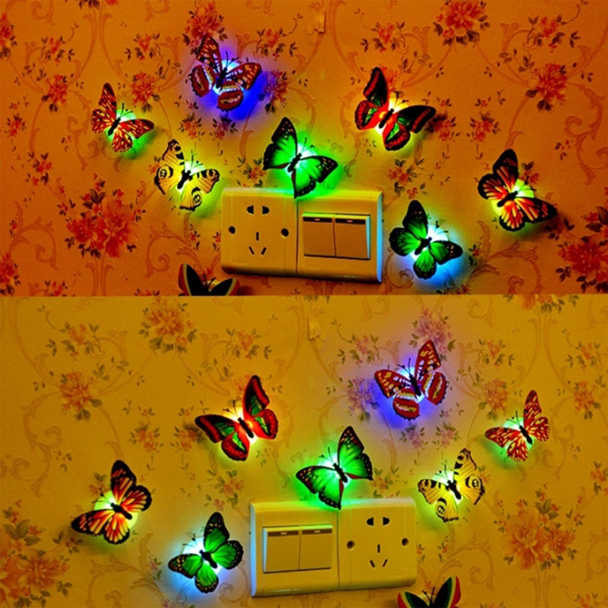 The Butterfly 3D Night Lamp Comes with 3D Illusion Design Suitable for Drawing Room, Lobby. (Stock:-15000)