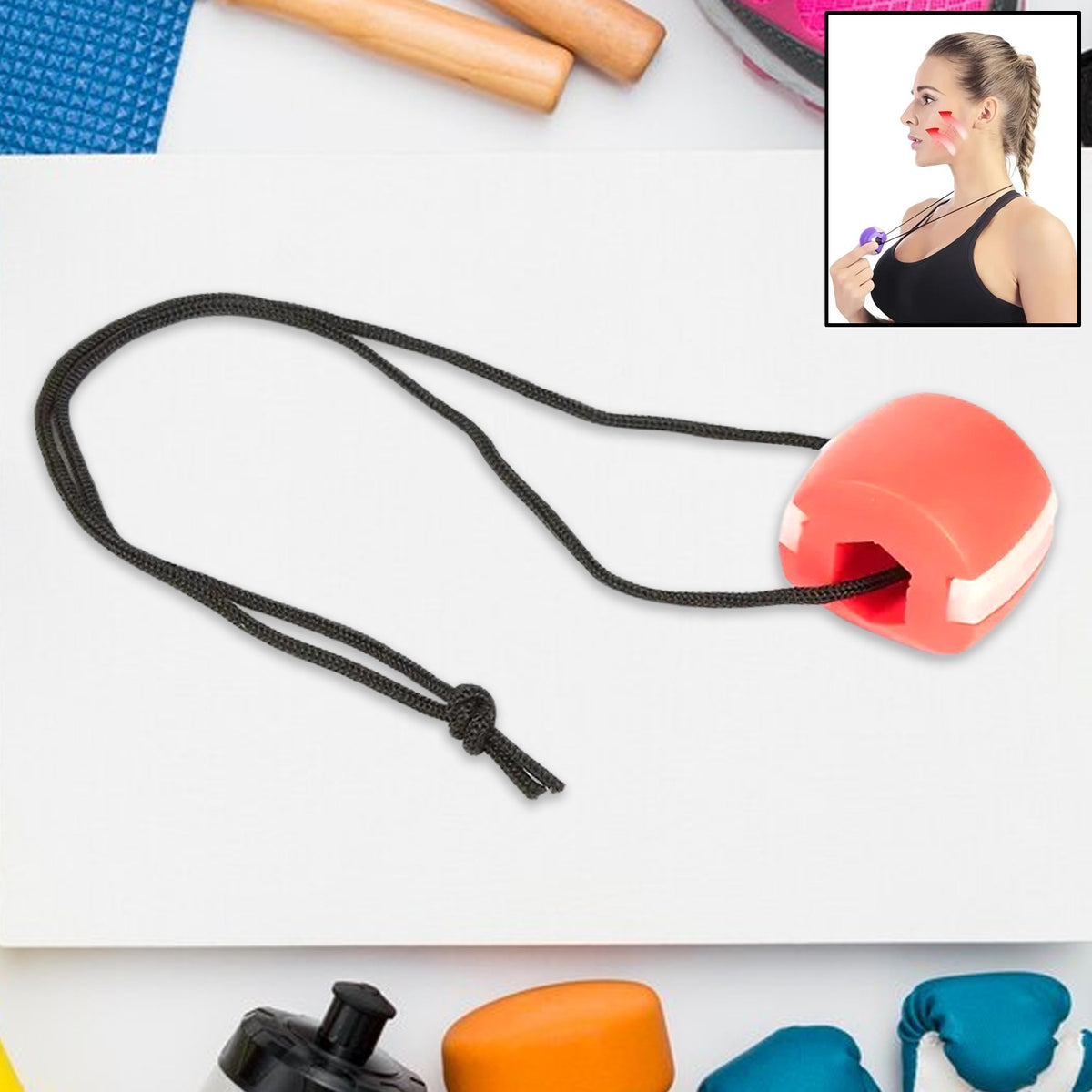 PINK JAWLINE EXERCISER TOOL FOR MEN & WOMEN