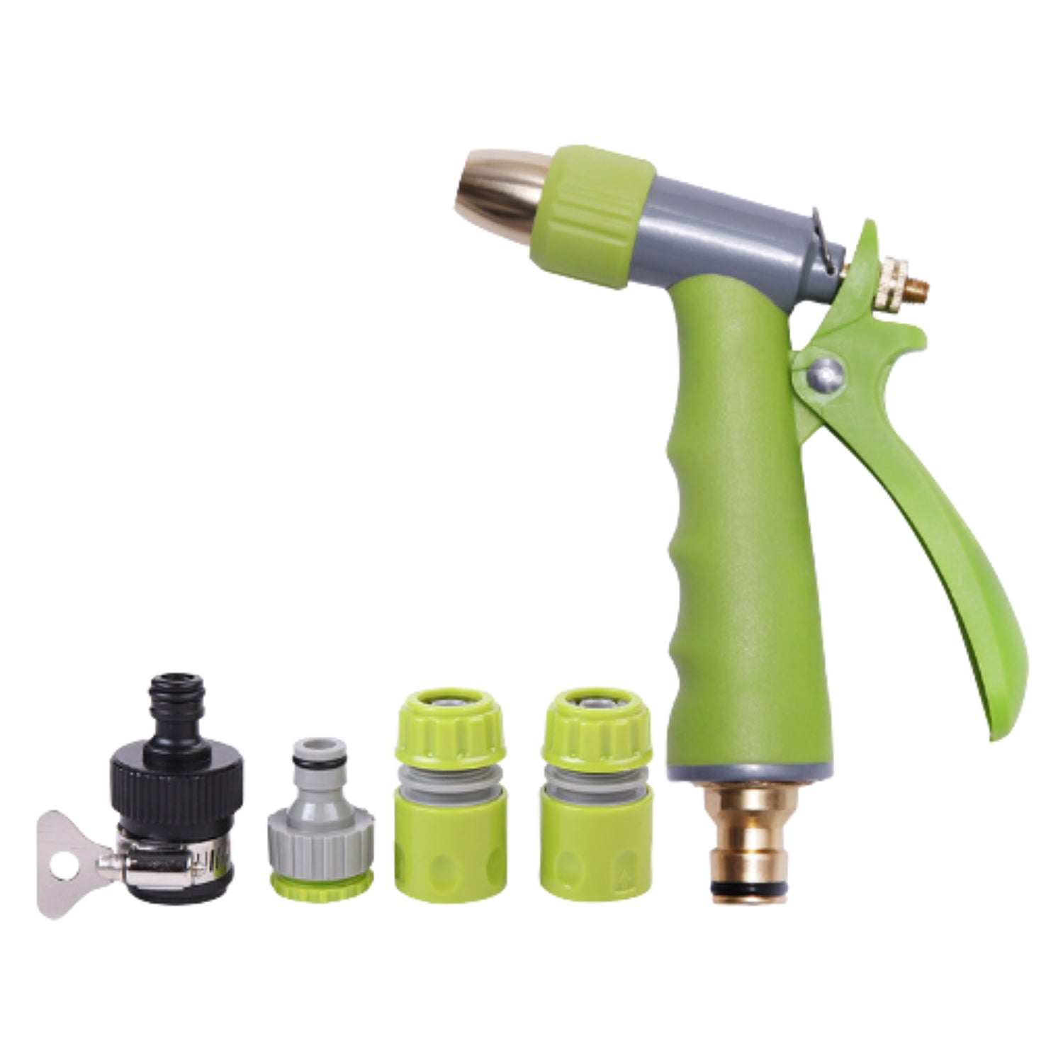 Water Spray Nozzle, Hose Sprayer, High Pressure Long Range Zinc Alloy Rotatable (Stock:-500)