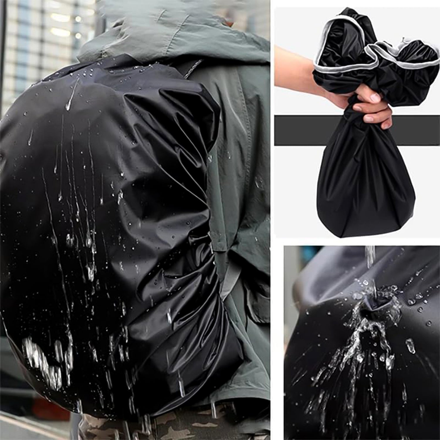 Waterproof Small Size Backpack Rain Cover (1 Pc) (Stock:-2500)