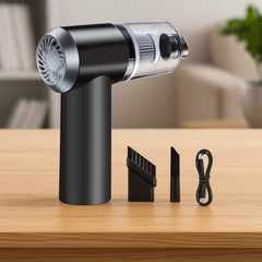 2 in 1 Wireless Vacuum Cleaner – 120W Handheld USB Rechargeable for Home & Car (1 Pc) (stock :-1200)