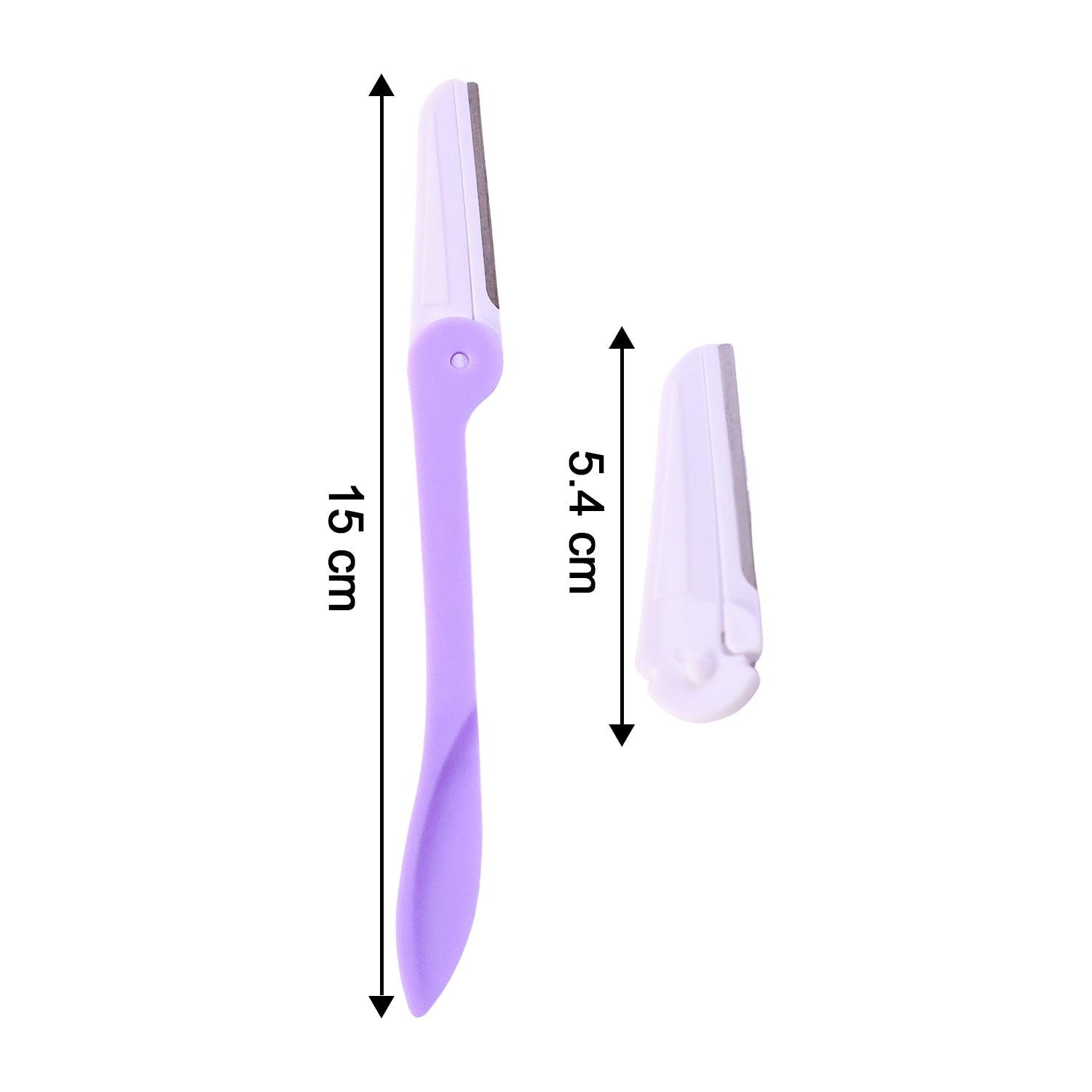 Eyebrow facial hair razor with 3 Replaceable Blades (Stock:-720)