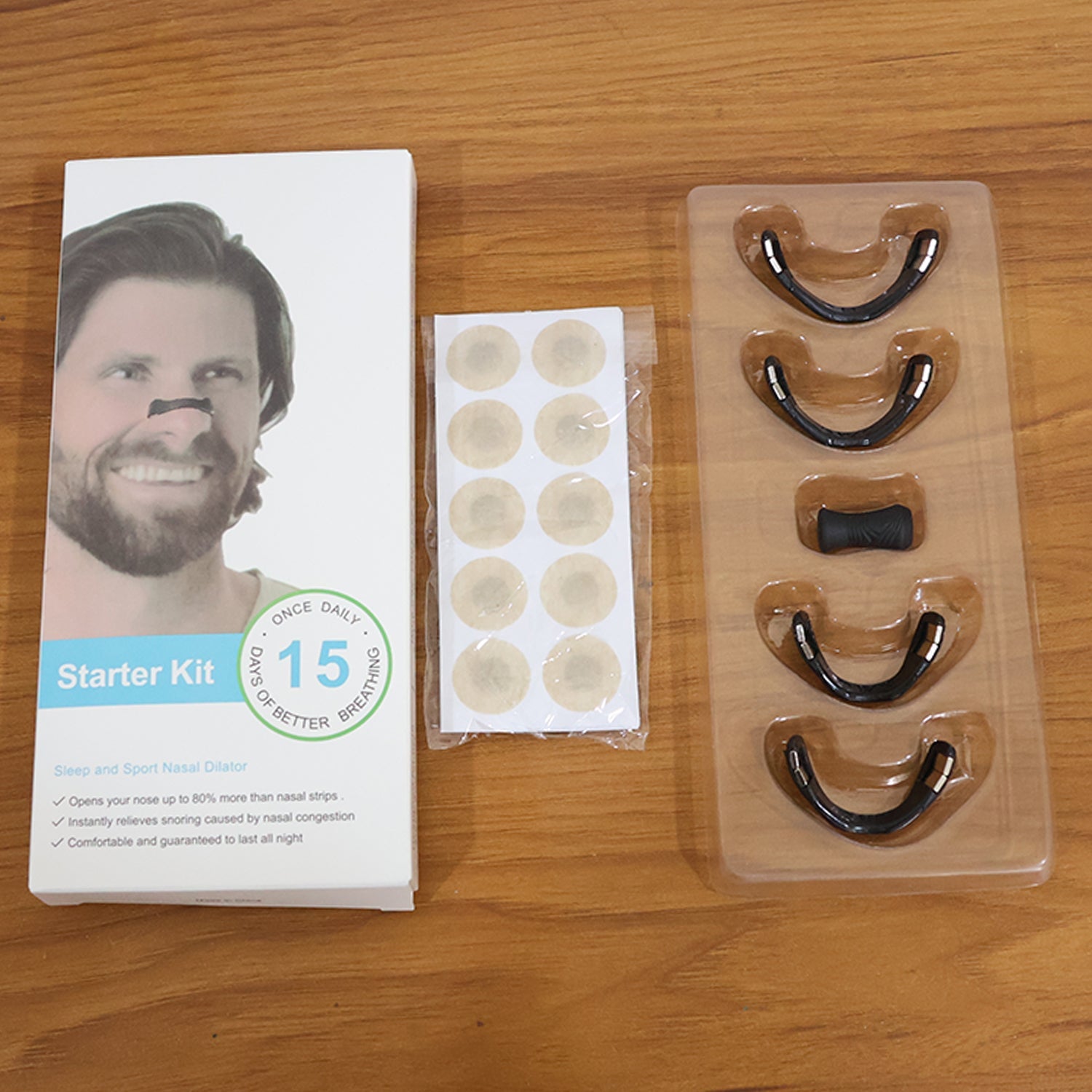 Nasal Strip Starter Kit - Boost Oxygen, Reduce Snoring (1 Set) (Stock:-1500)