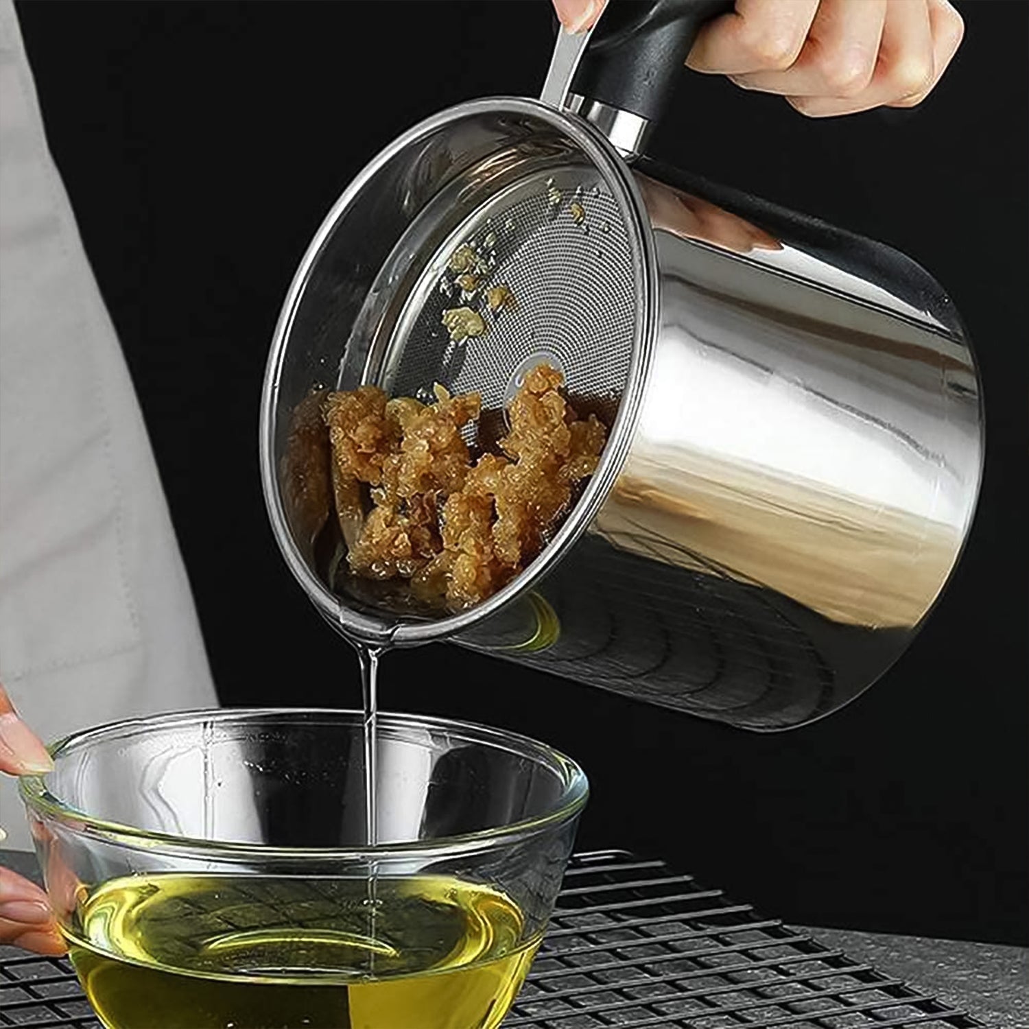 Premium Stainless Steel Oil Filter Pot (1.3 Ltr) (Stock:-800)