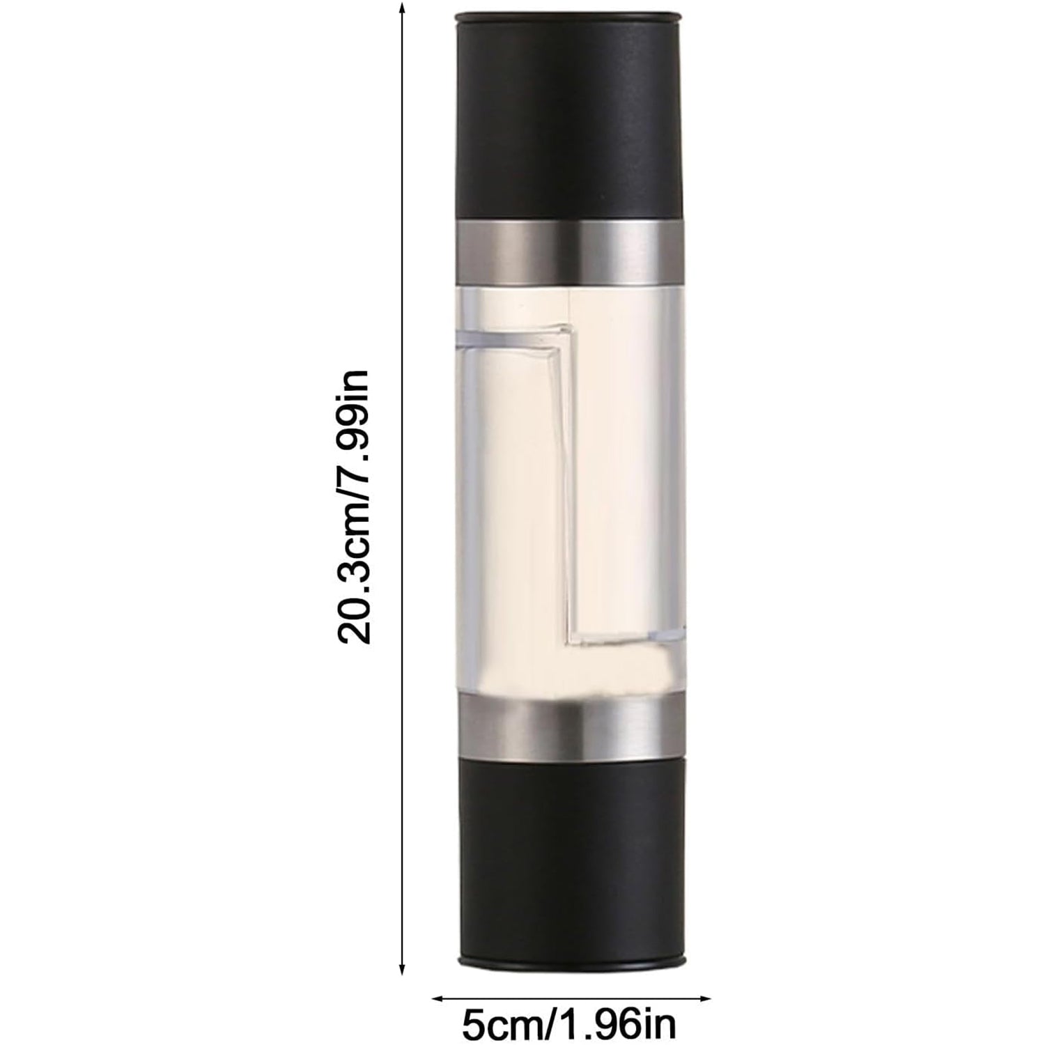 2-in-1 Stainless Steel Salt and Pepper Grinder (stock :-500)