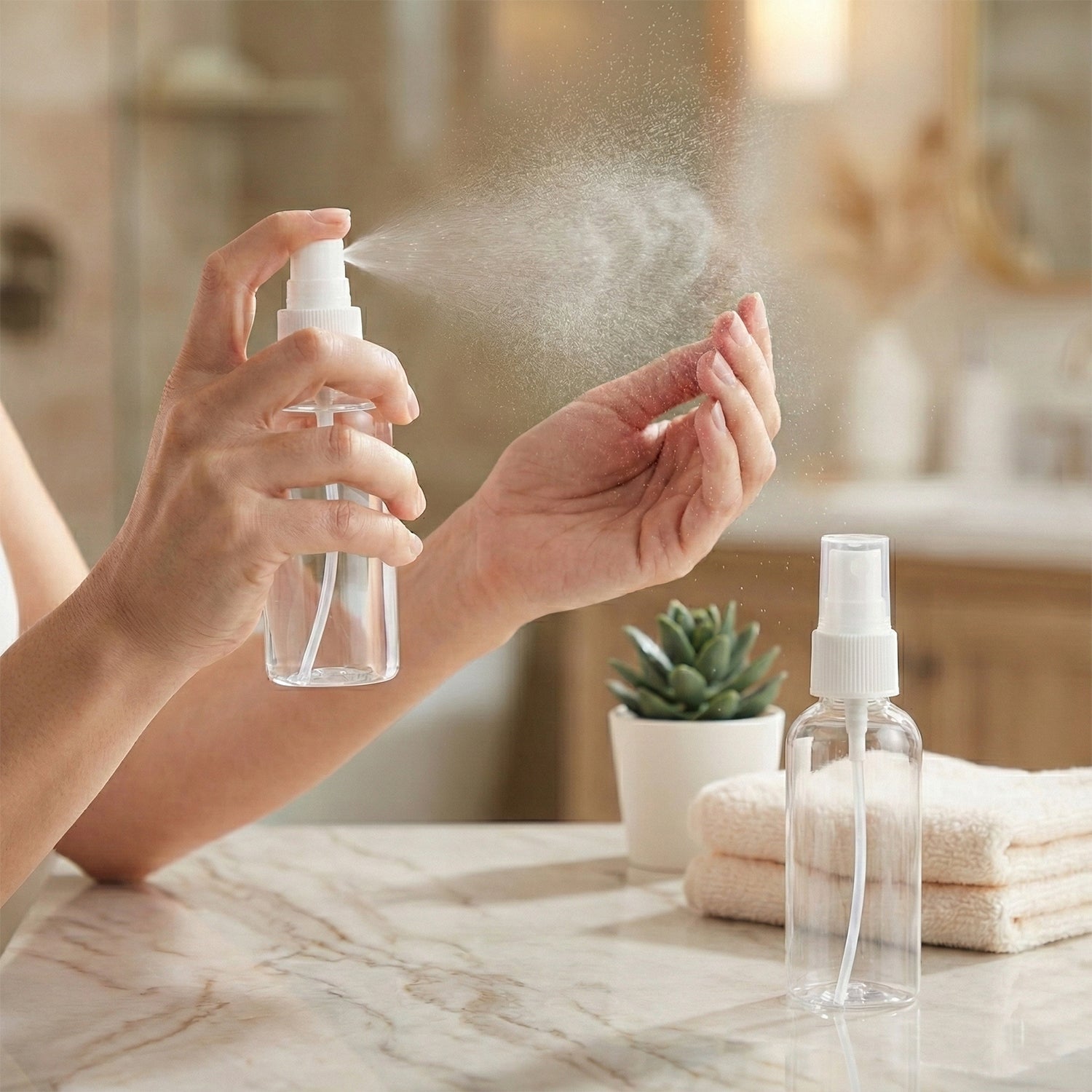 5-in-1 Refillable Travel Cosmetic Bottle Set (Stock:-720)