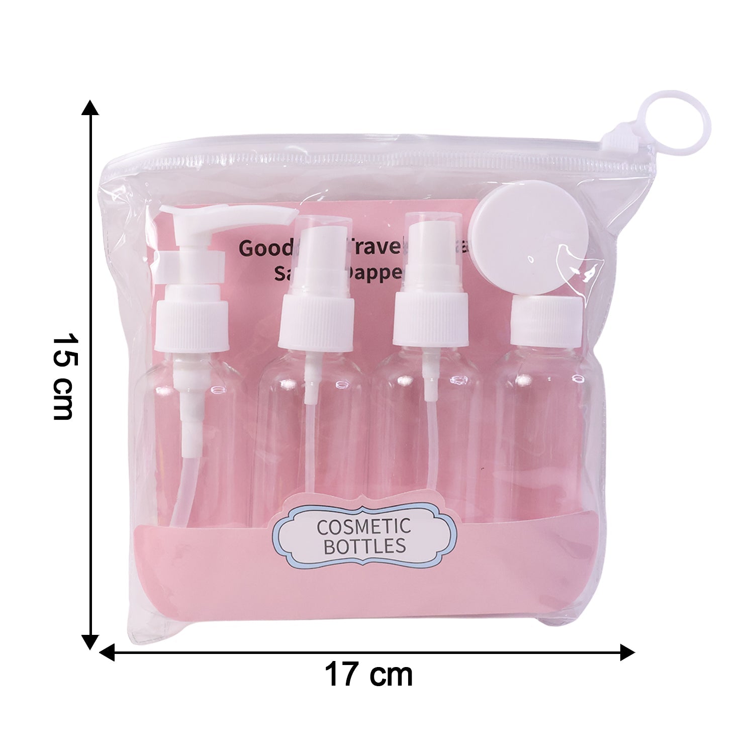 5-in-1 Refillable Travel Cosmetic Bottle Set (Stock:-720)