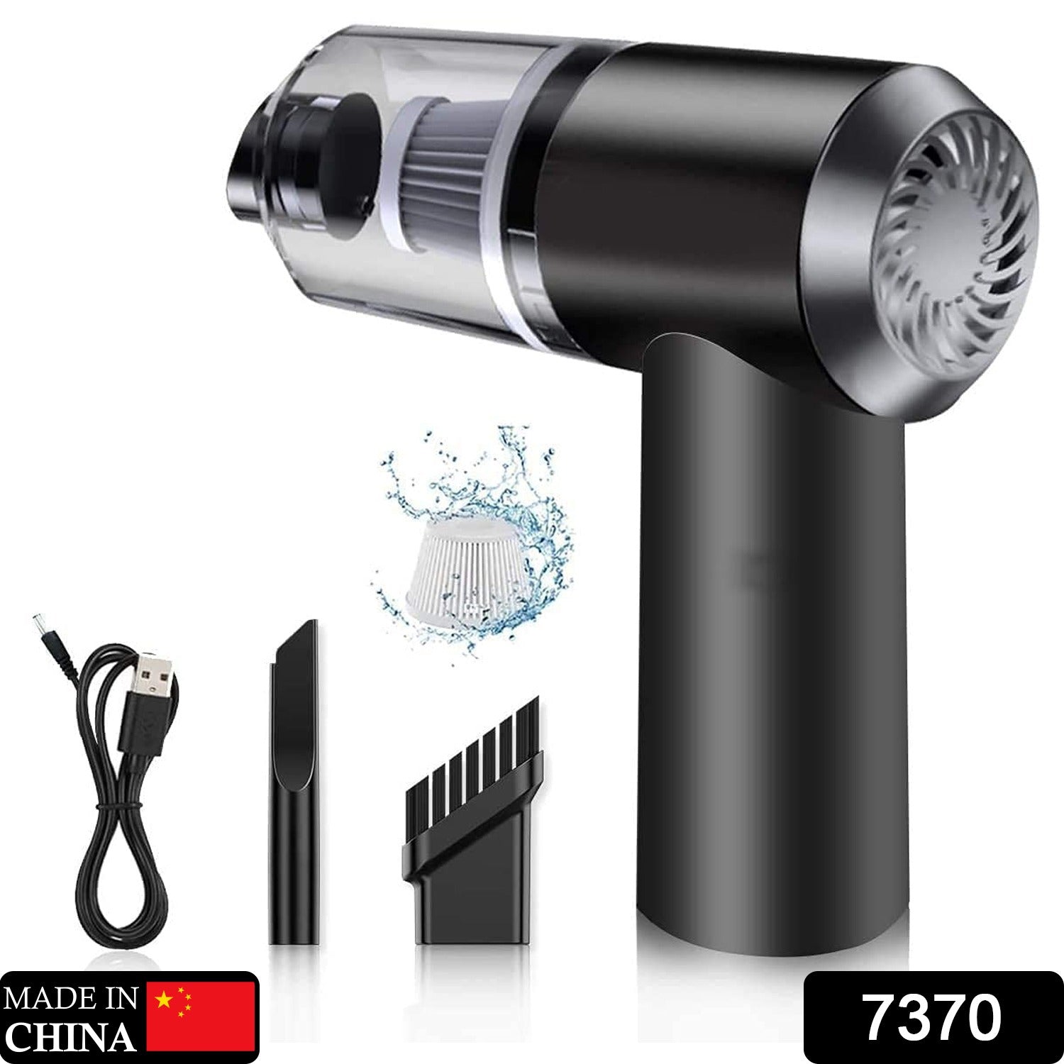 2 in 1 Wireless Vacuum Cleaner – 120W Handheld USB Rechargeable for Home & Car (1 Pc) (stock :-1200)