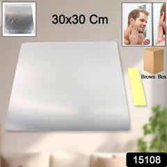 Plastic Square 3D Mirror Wall Stickers (1 Pc / 30x30 Cm) (Stock:-4500)