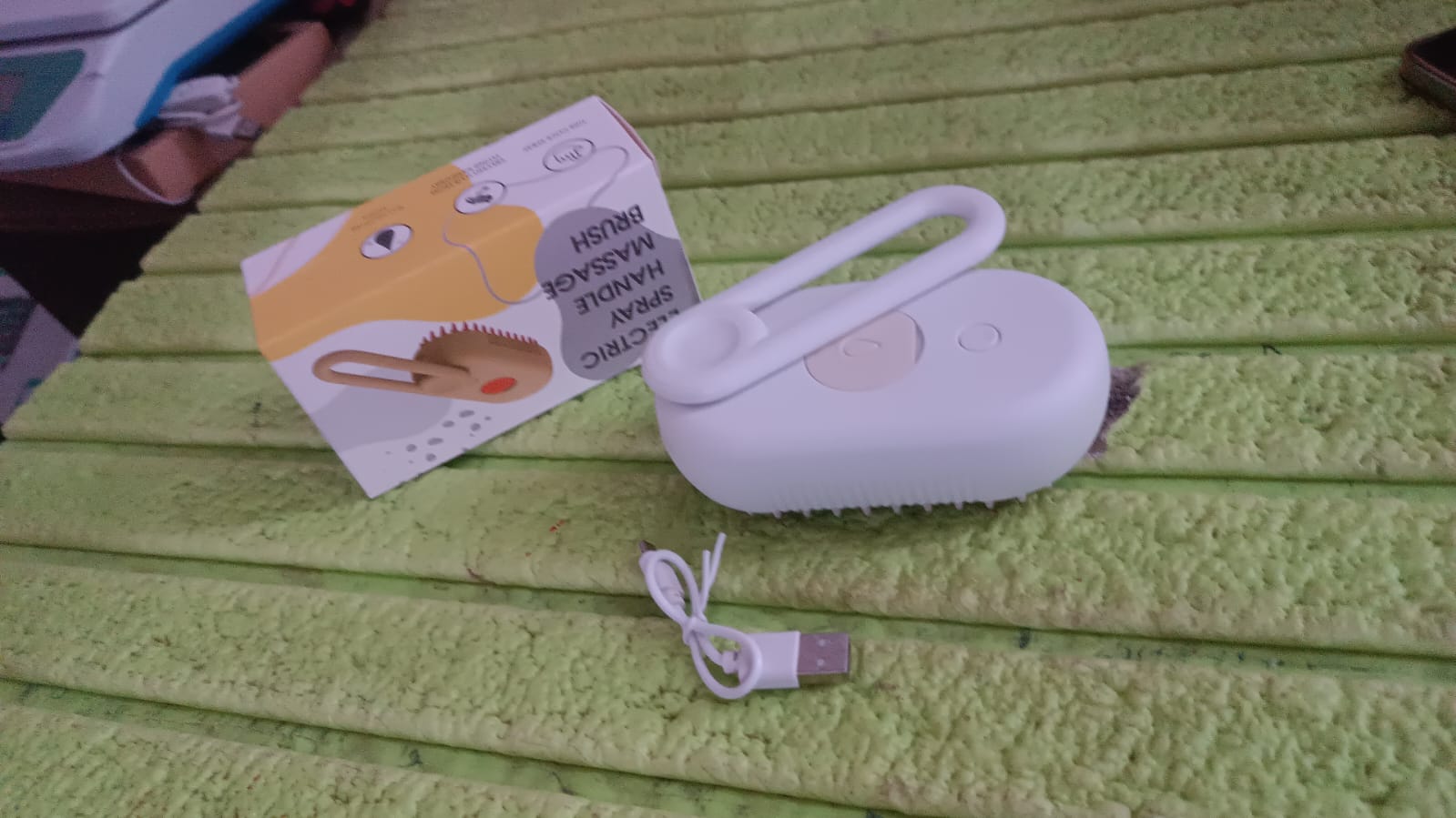 Electric Spray Handle Massage Brush, Hair Removal Brush Steam (1 Pc) (Stock:-750)