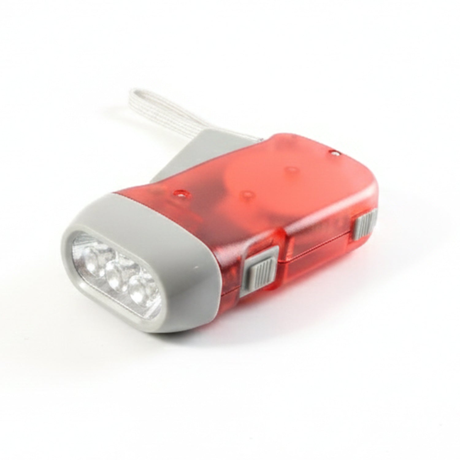 2-LED Hand Press Torch – Battery-Free Hand Crank Flashlight (Stock:-1400)