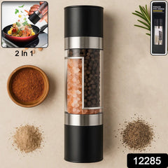 2-in-1 Stainless Steel Salt and Pepper Grinder (stock :-500)